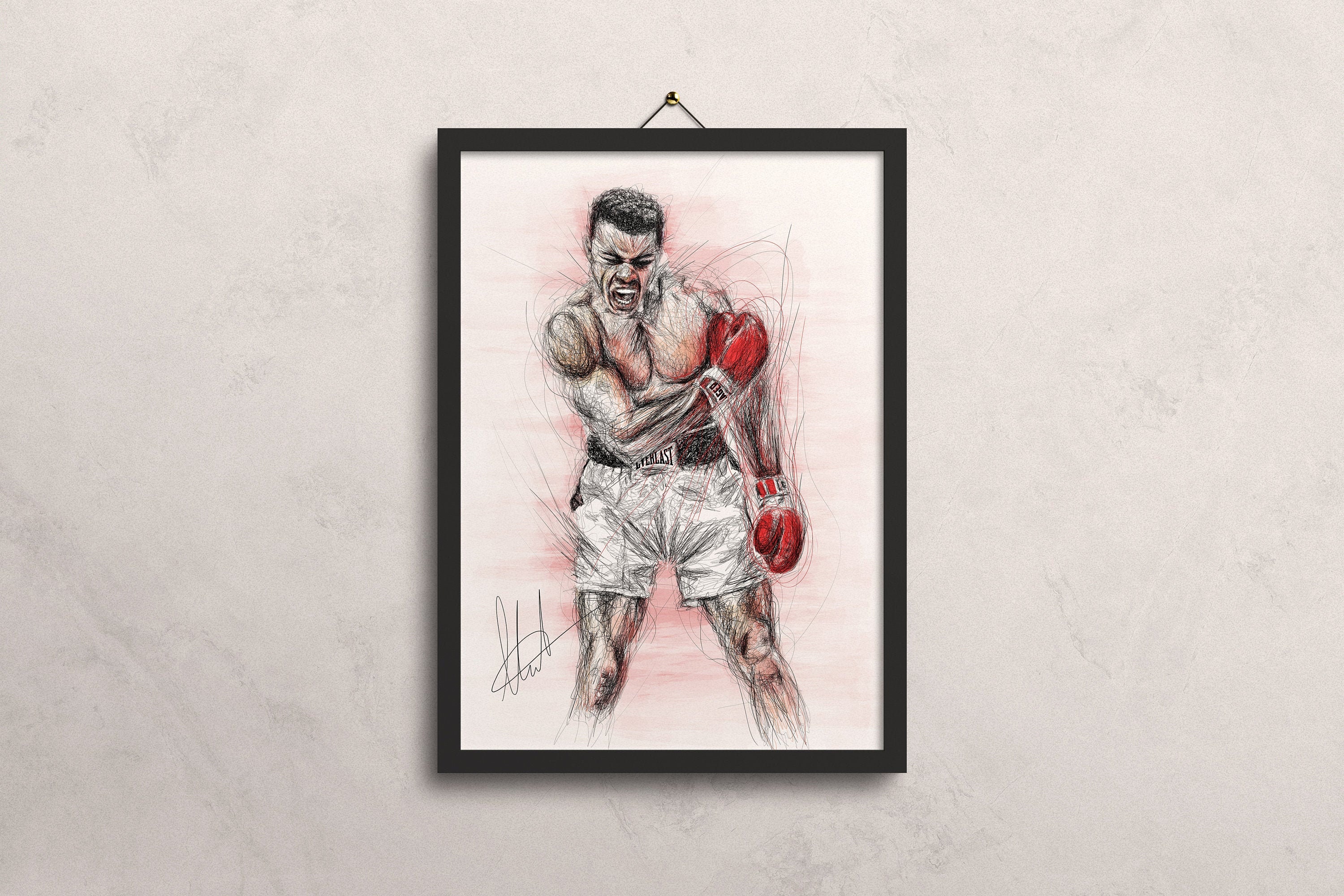 Muhammad Ali Poster Muhammad Ali Print Boxing Poster - Etsy
