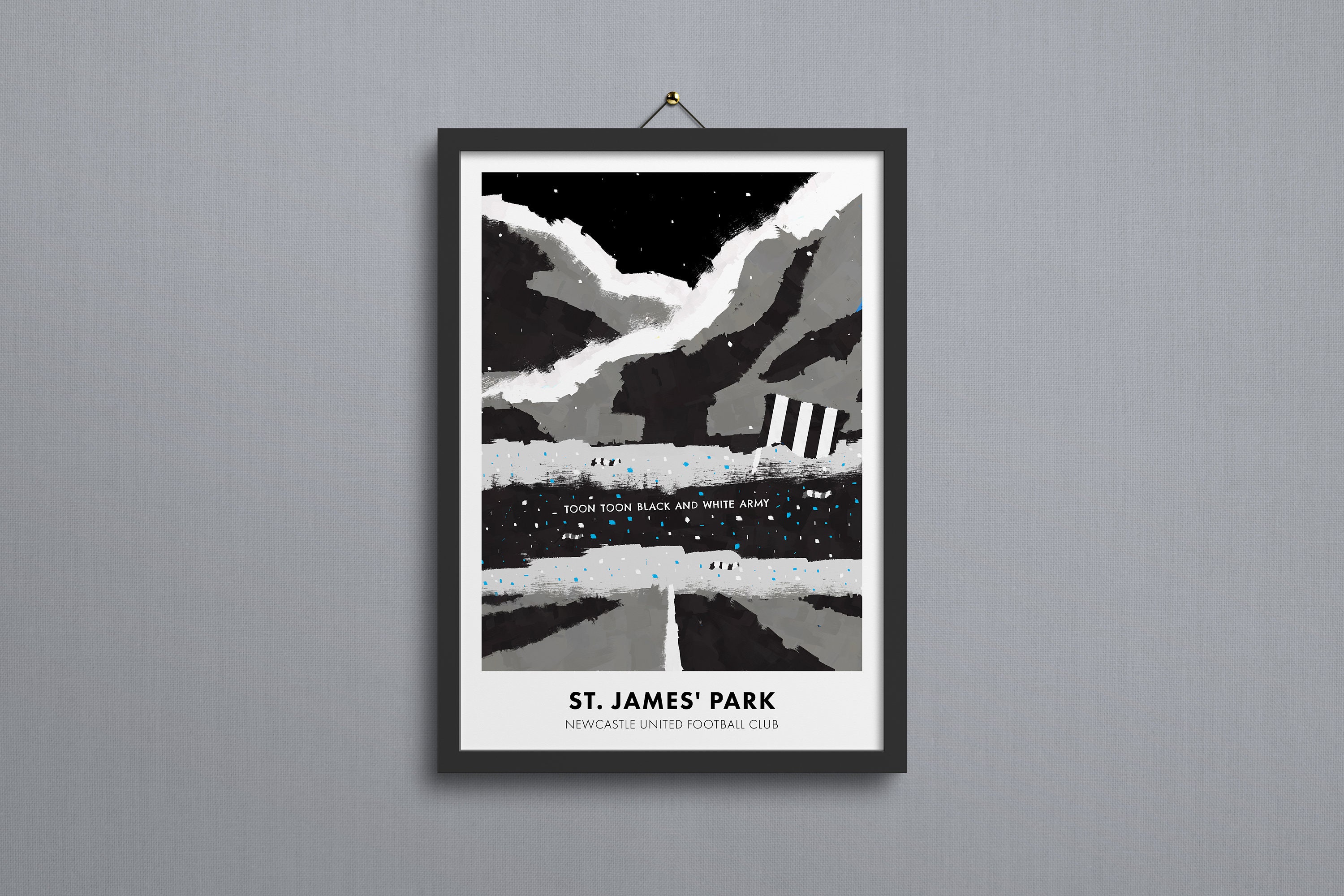 Newcastle Poster, Newcastle Print, Newcastle Wall Art, St. James' Park