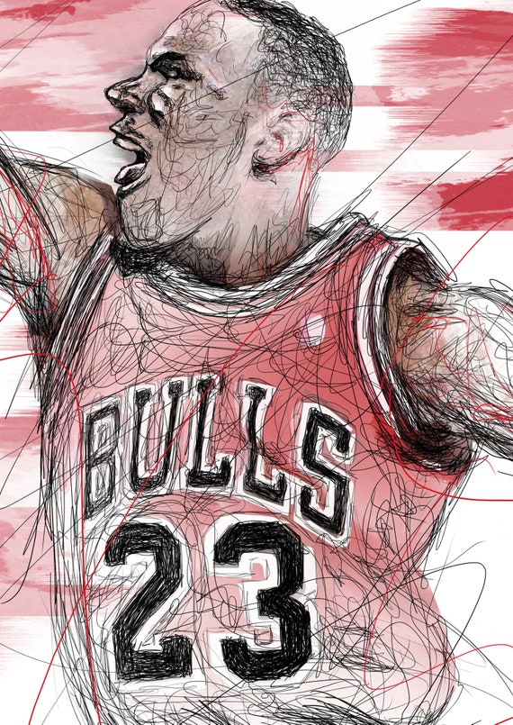 Michael Jordan 23 Poster Print | The Last Dance Poster of Chicago Bulls  Basketball player