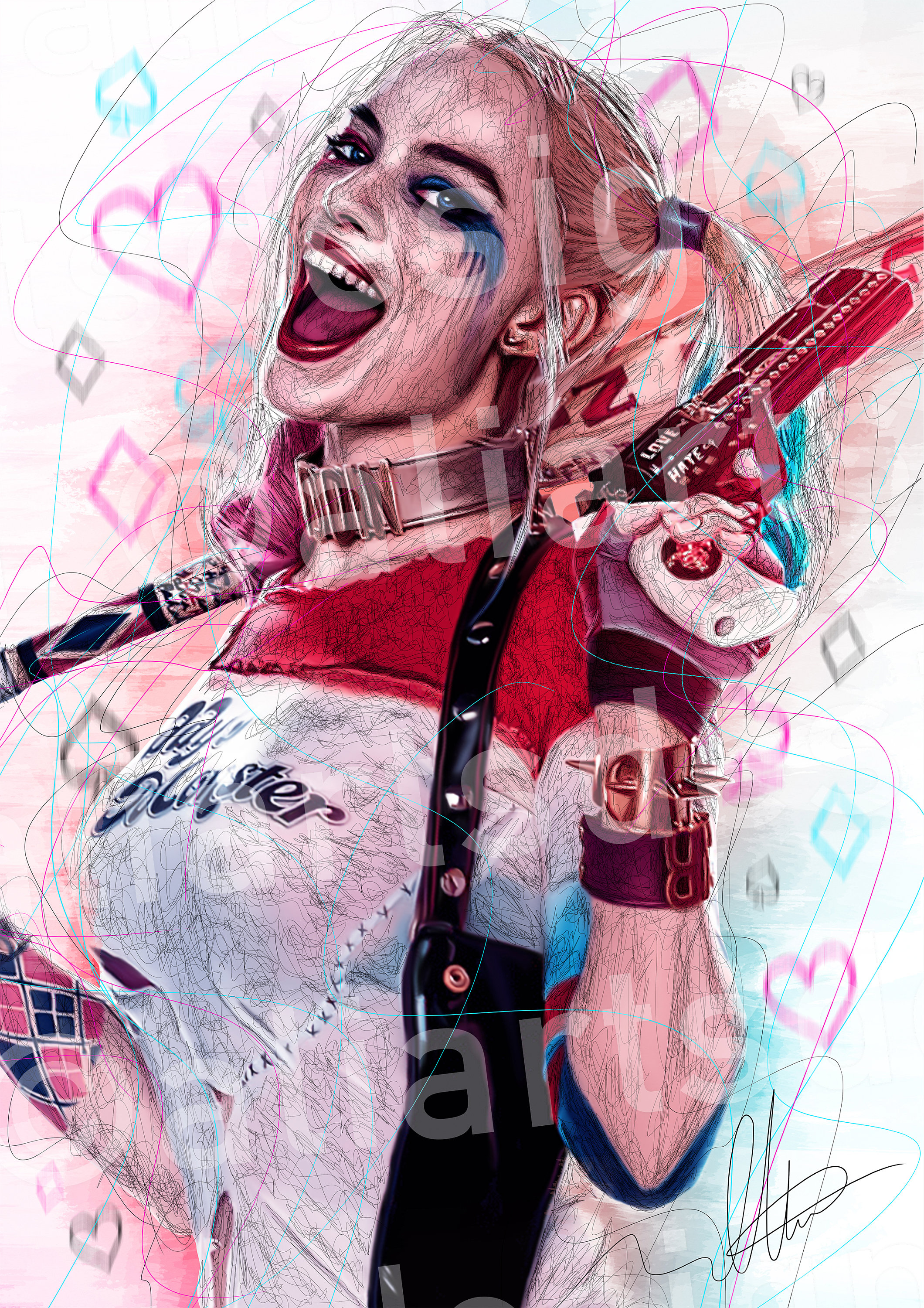 Buy Harley Quinn Poster Suicide Squad Poster Harley Quinn Print Online ...
