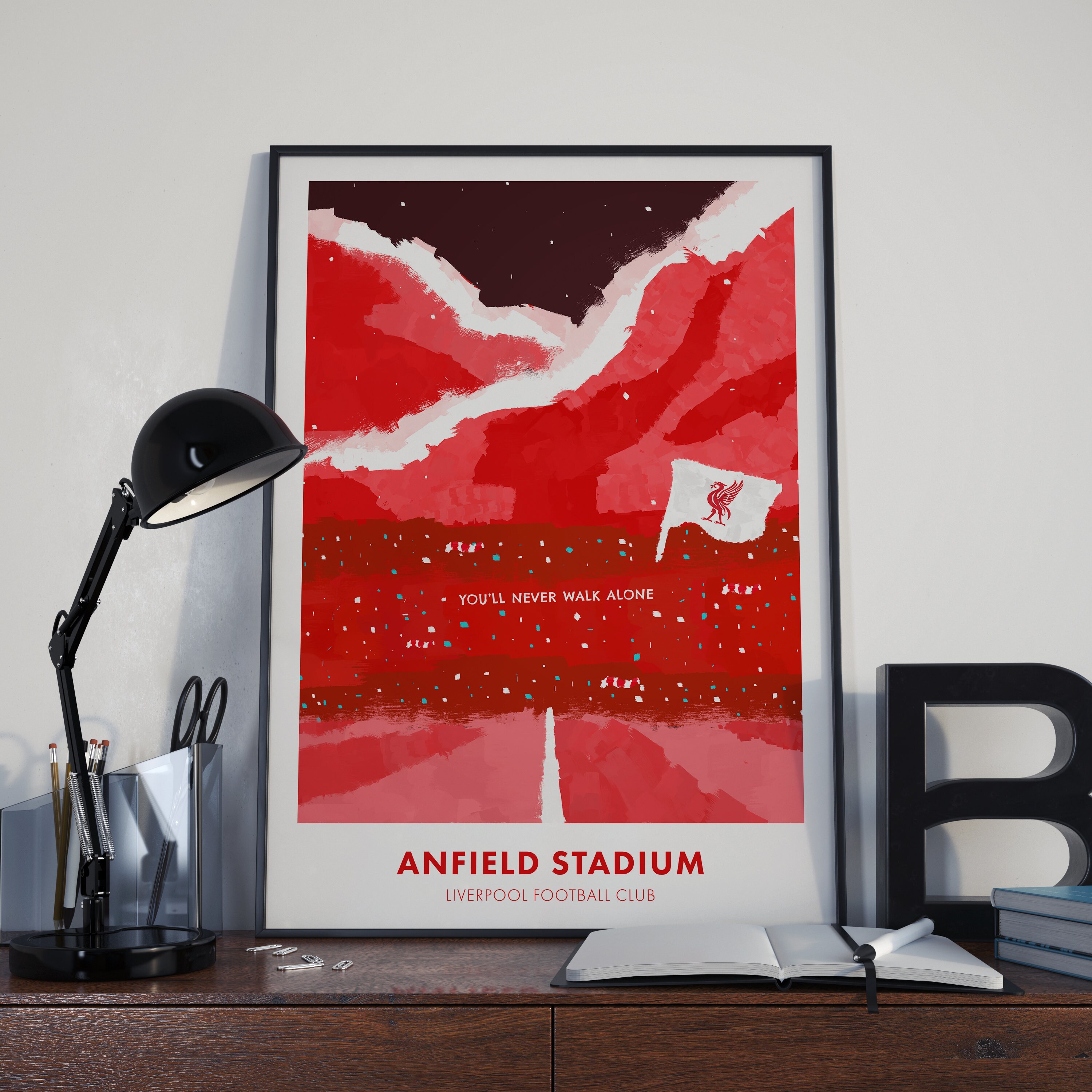 Liverpool Poster Liverpool Print Liverpool Wall Art Anfield Etsy