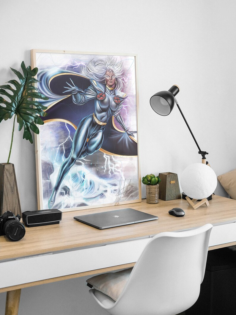 Storm Poster Storm Print Storm Art Xmen Prints Xmen Wall Etsy