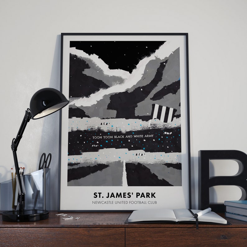 Newcastle Poster, Newcastle Print, Newcastle Wall Art, St. James' Park