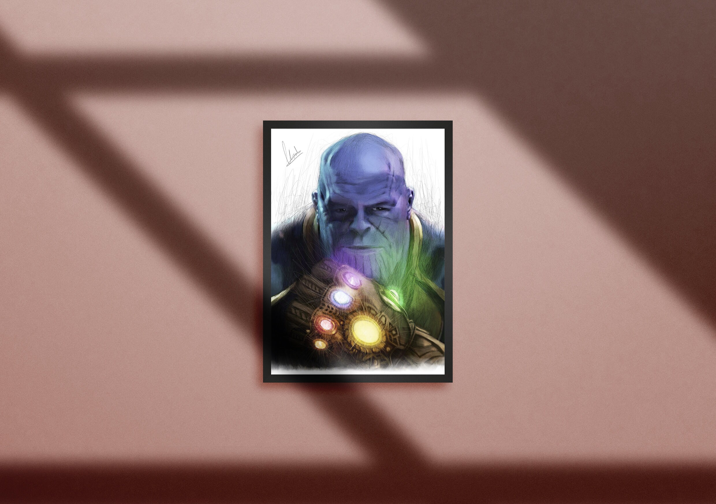 Thanos Poster Avengers Poster Thanos Print Infinity War - Etsy