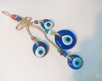 Evil eye garden decor, Evil eye garden ornaments, Evil eye wind chime, Evil eye wall decor, Nazar, Evil eye protection, Evil eye home decor