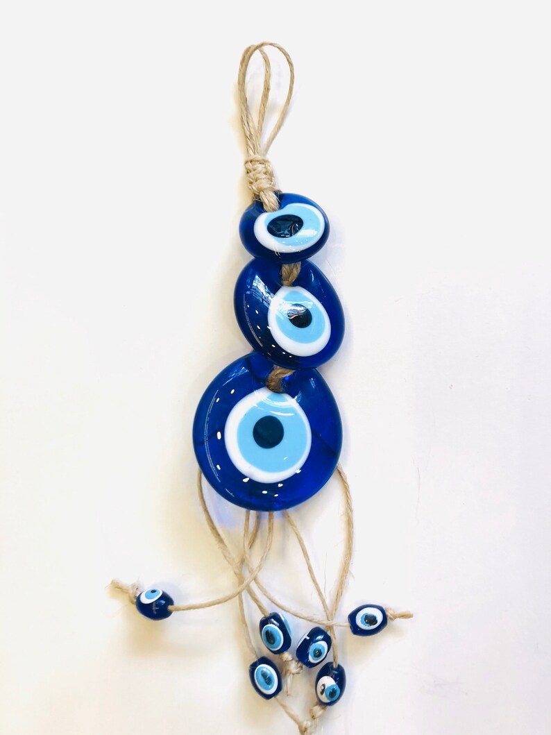 Wall Decor Evil Eye Wall Hanging Evil Eye Home Decor Blue Etsy