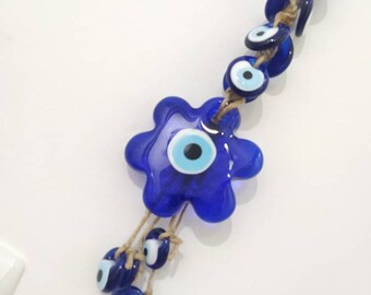 Evil eye wall hanging decor Evil eye ornament Evil eye charm  Evil eye decor Evil eye wall art Wall decor Evil eye home Bohemian wall decor