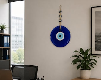 Evil eye, Big evil eye bead wall hanging, Evil eye home decor, Evil eye bead, Blue evil eye, Turkish evil eye home decoration, Wall ornament