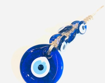 Evil eye wall decor, Evil eye wall hanging, Evil eye charm, Turkish evil eye, Evil eye decor, Nazar boncuk, Evil eye bead, Macrame wall hang