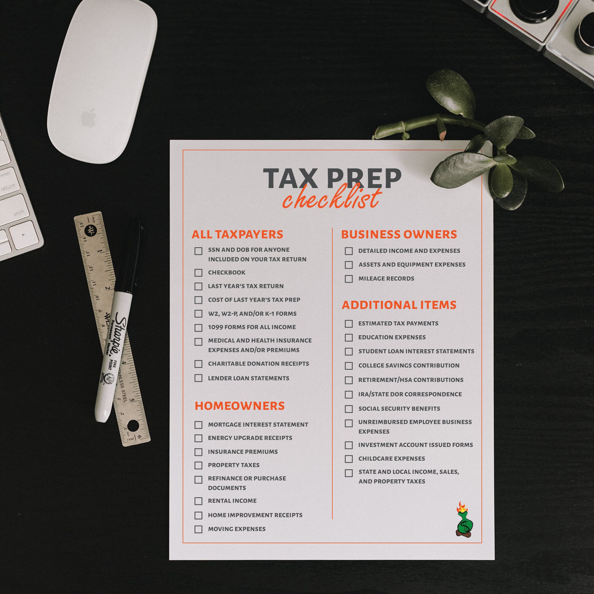Tax Prep Checklist Tracker Printable To Stay Organized By Etsy Tax Prep Checklist Tracker Printable To Stay Organized By Etsy