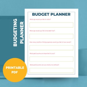 Budget Planner Worksheet Printable - by HowToFIRE