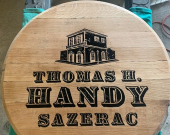 Thomas H Handy Engraved Barrel Head