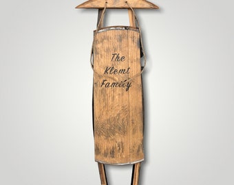 Rustic Sleigh/Sled from Bourbon Barrel