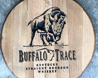 Buffalo Trace Engraved Barrel Head