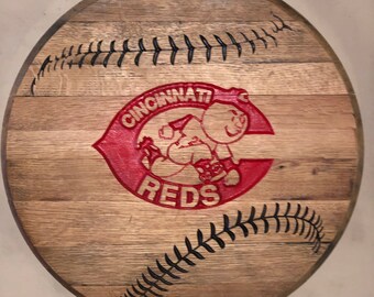Cincinnati Reds Engraved Barrel Head
