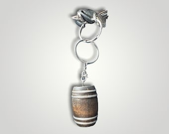 Mini Bourbon Barrel Keychain