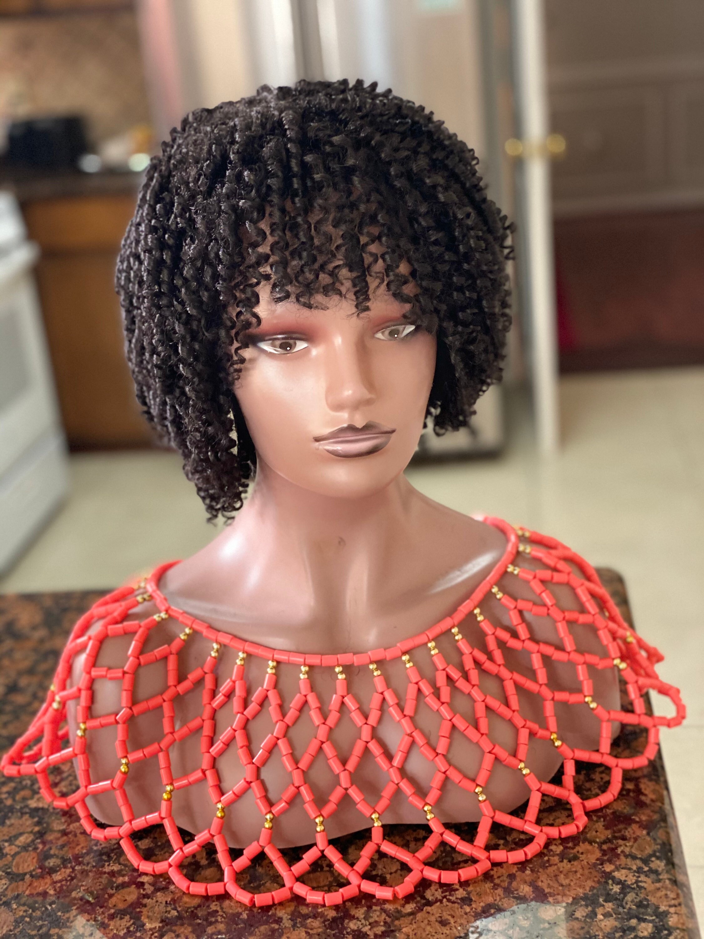 Handmade 4C Curly Wig.kinky Wig. Etsy