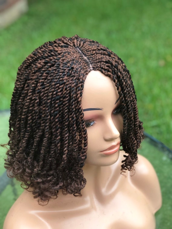Braided kinky wig.The colors in the picture are colors | Etsy