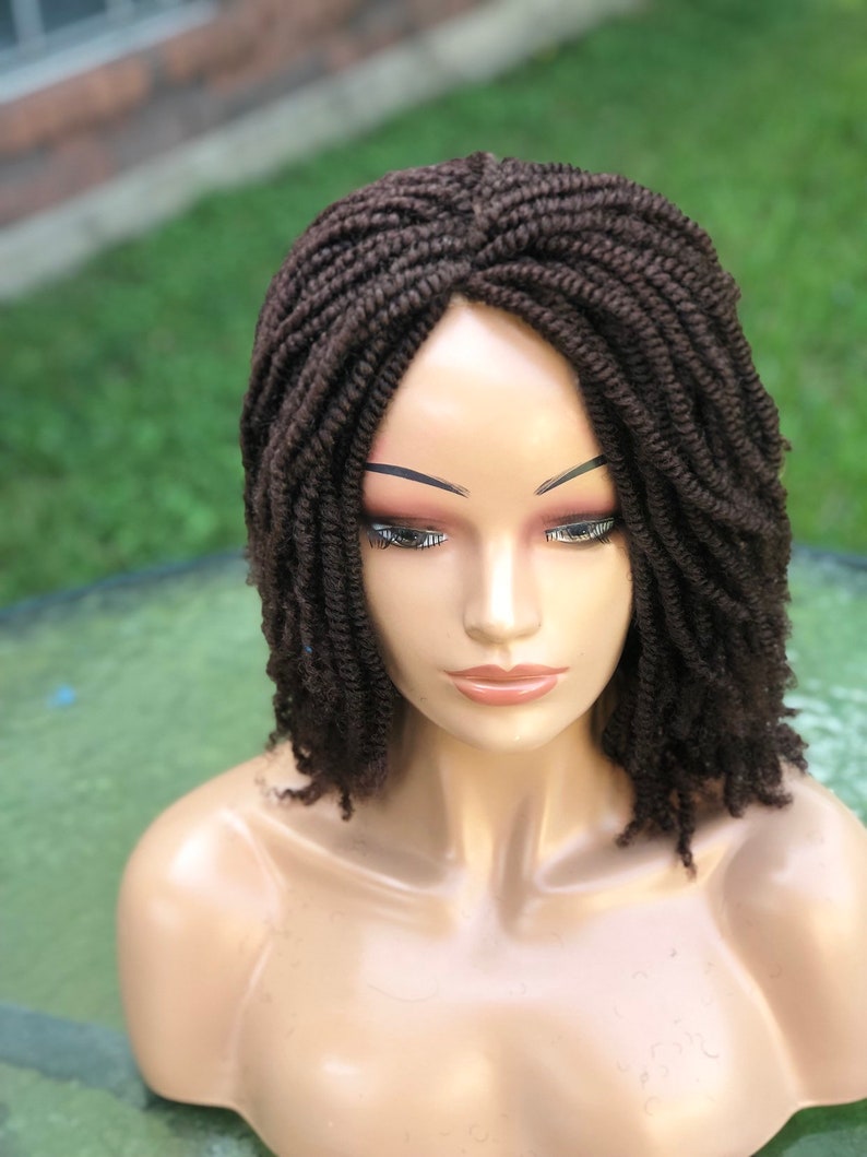 Braided Wig. Double Twist/ Kinky Wig. the Color in the Picture Etsy