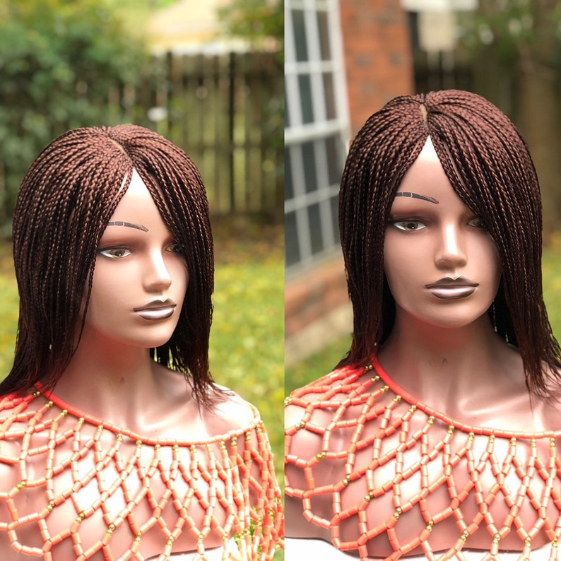 Braided Wig. Color 33. 10inches Long. Wigs for Black Women. Etsy