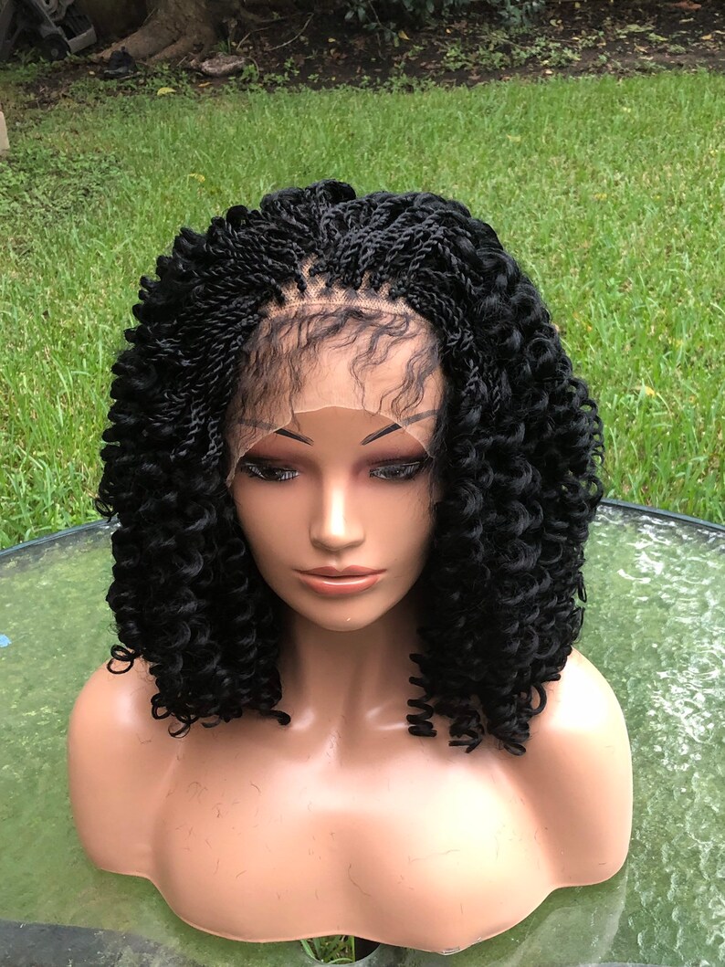 Braided wig/ curly wig/ lace wig with baby hair. Just like the Etsy