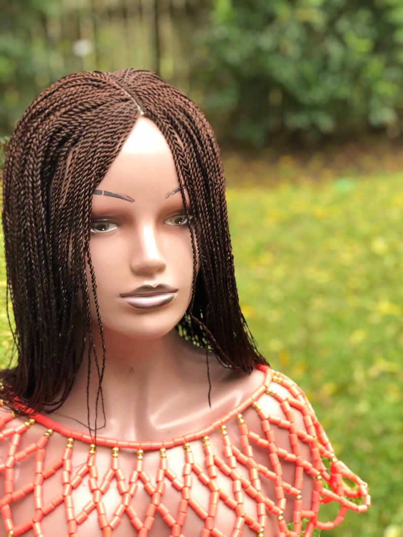 Braided wig. color 33. 10inches long. Wigs for black women. Etsy