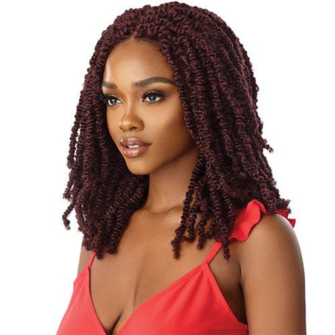 Passion Twist Wig. Length is 14inches.made on 4x4 Etsy