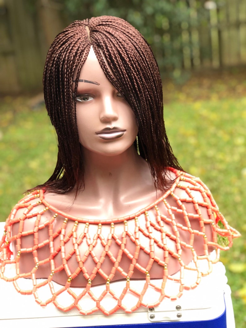 Braided wig. color 33. 10inches long. Wigs for black women. Etsy