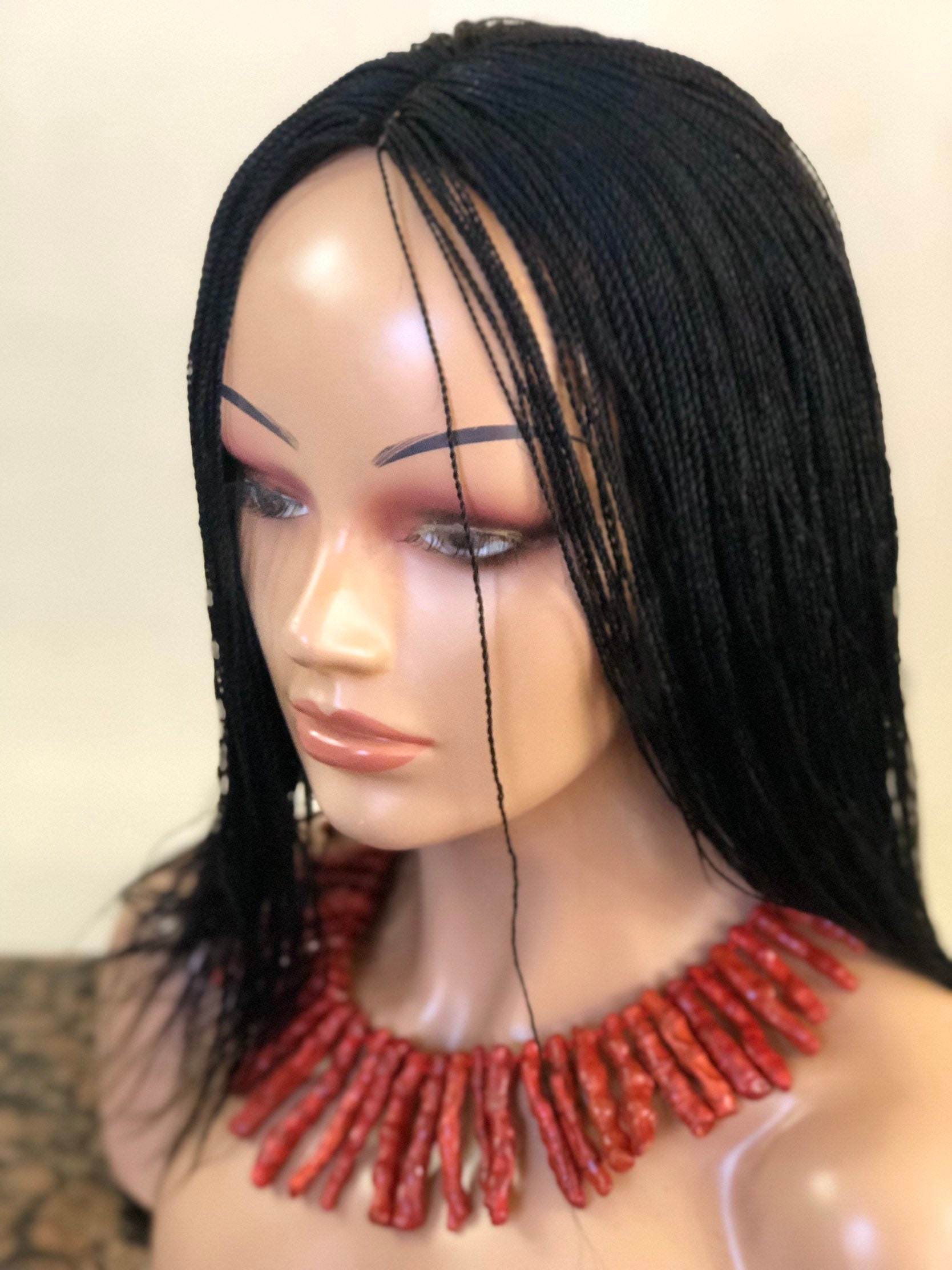 Micro braided wig. 14inches. Chose your color. Etsy
