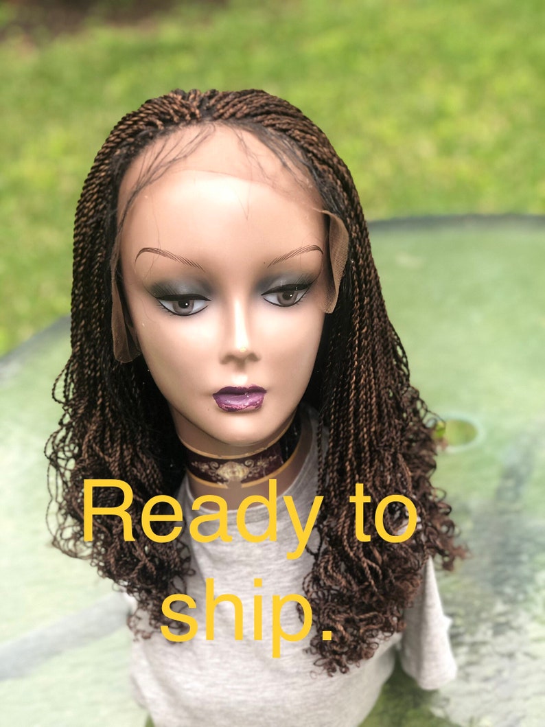Braided lace wig. Colors 33&30.It's 18inches long. The wig Etsy