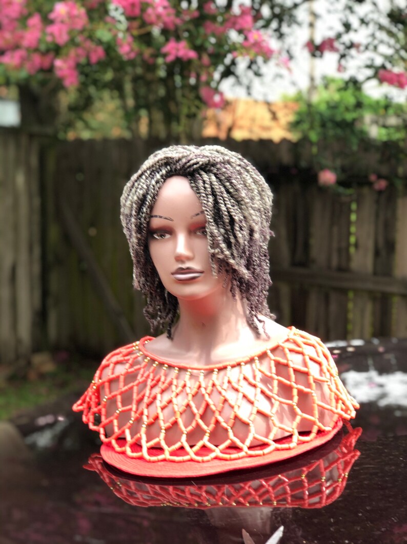 Braided Mixed Gray Soft Kinky Wig.this is a Light Weight Wig. Etsy