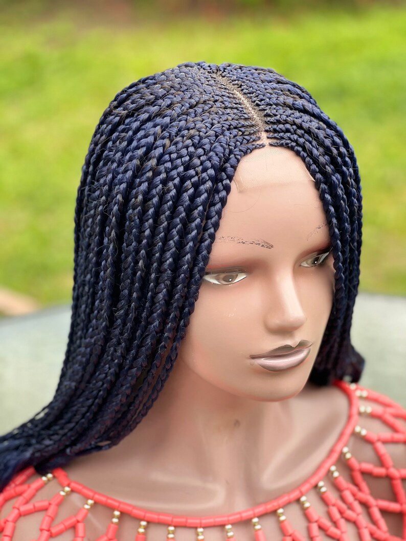 Braided wig. Loose box braids with curly tips.Just as pictured Etsy