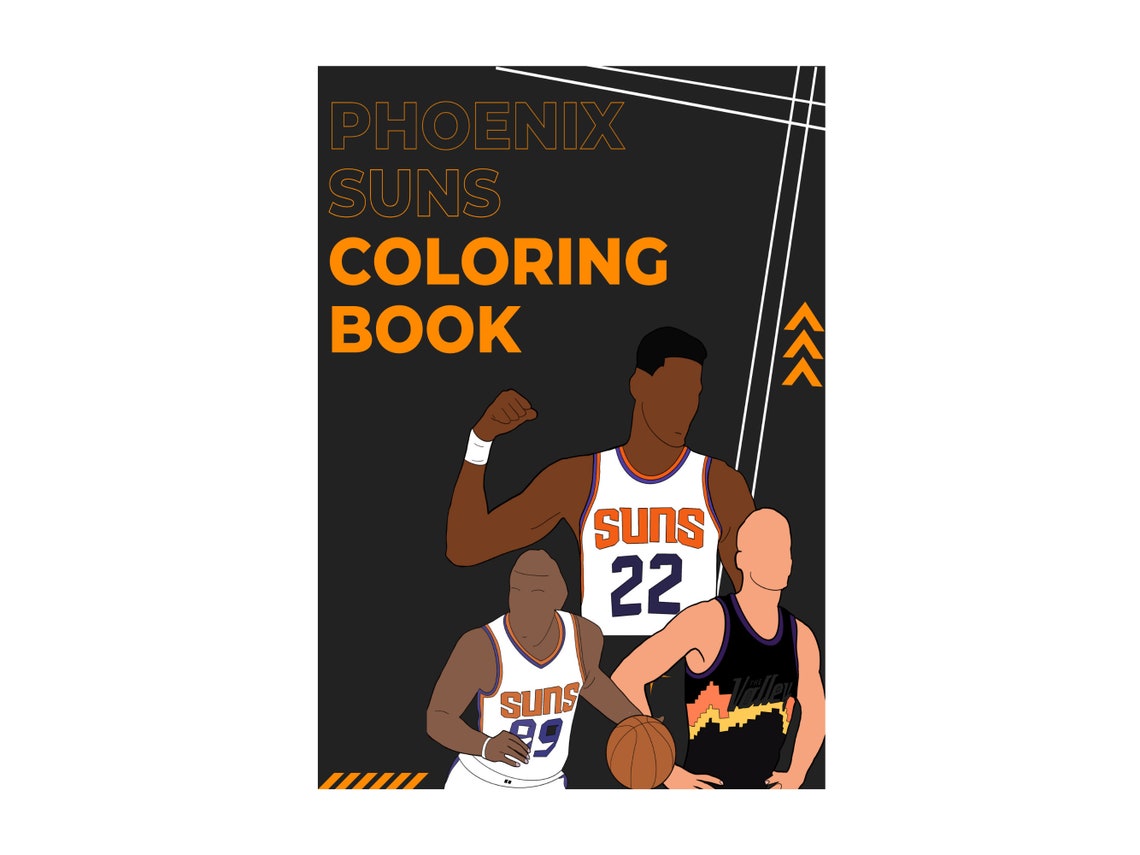 Phoenix Suns Coloring Printables 2021 Playoffs Inspired | Etsy
