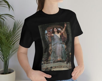 ユリシーズに杯を捧げるキルケー、ギリシャの女神、キルケー、ギリシャ神話、魔女のシャツ、女神、神、魔女の贈り物