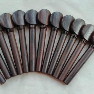 Artisan Qanun Stimmwirbel Set | Handgefertigte Hardware für traditionelle Saiteninstrumente aus Palisander und Ebenholz