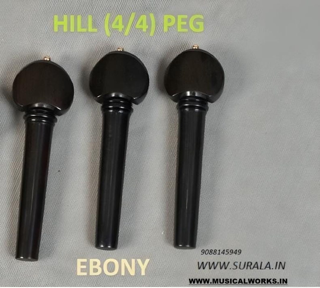 EBANO VIOLINO PIOLI, 4 Pezzi, Inglese Stile, 4/4 Completo Misura