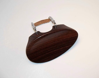 Full Size 4/4 Violin Chin Rest | Morawetz Dresden Model | Solid Ebony or Rosewood