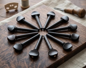 Artisan Ebony & Rosewood Oud Peg Set – Handcrafted Tuning Pegs for Accurate Tuning Traditional Performance