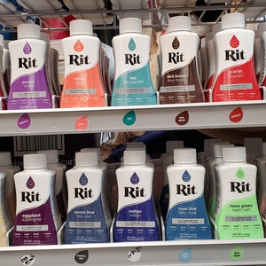 Rit Dye and Dyemore Liquid multiple Colors 