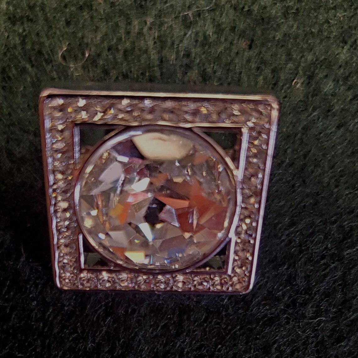 Square Crystal Buttons - Etsy