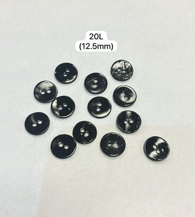 Black Shell Button Black Shell Buttons - Etsy