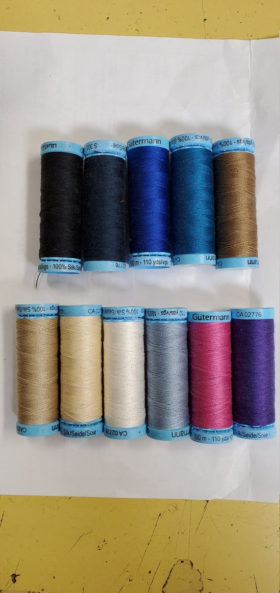 100 silk sewing thread. GUTERMANN BRAND Etsy