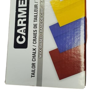 CARMEL  Tailor's Chalk. 48 pieces/ box available in red, blue, green, red, white, black and yellow.