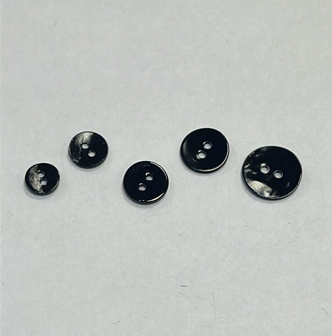 Black Shell Buttons - Etsy