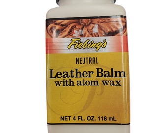 Leather Balm with atom wax- Netural