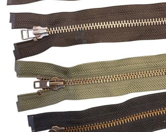 Metal separating zipper #7 ykk