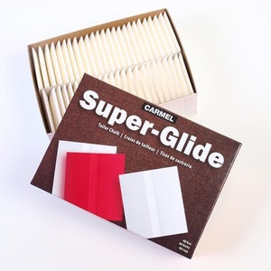 CARMEL Super-Glide Tailor's Chalk. 48 pieces/ box available in red, blue, green, red, white, black and yellow.