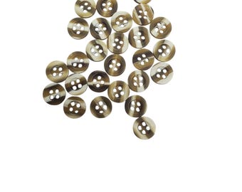 Classic two-tone shirt buttons
