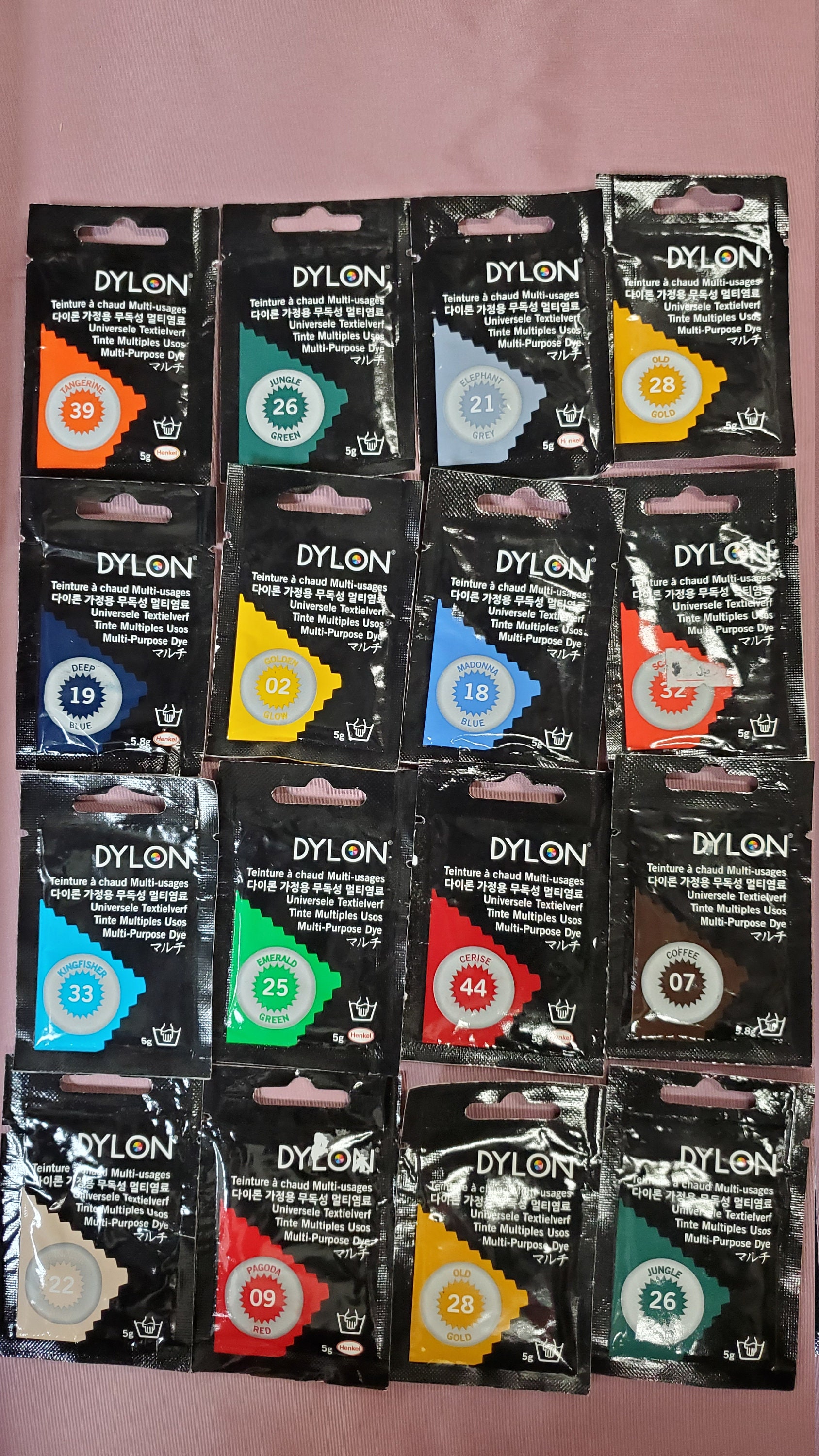 Dylon Hand Dye 50g Full Range of Colours Available Cheapest Prices