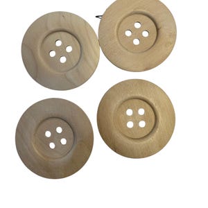 Large wooden buttons